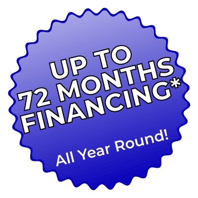 Up to 72 months financing*